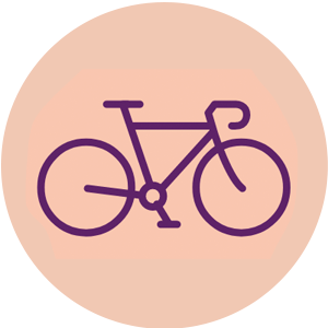 64 CYCLE RACKS <br>IN BASEMENT