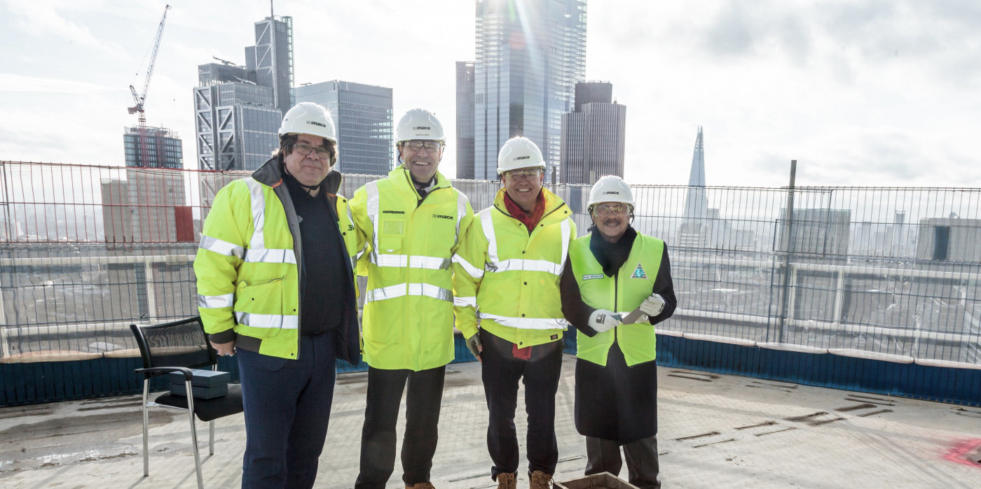 One Crown Place Tops Out